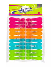 24PK ASSORTED PLASTIC CLOTHES PEGS